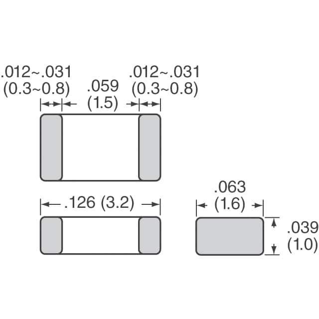 GCM31A7U2J221JX01D Murata Electronics  Condensateurs en céramique
